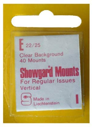Showgard Pre-Cut Clear Stamp Mounts Size E22/25 by Showgard
