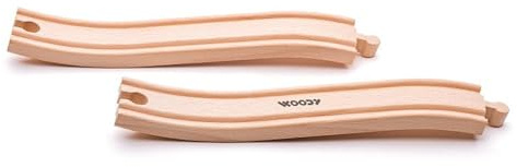 Woody 90564 Bahngleise ansteigend. 2 teilig. Länge je 22cm