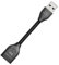 AudioQuest DragonTail USB-Kabel (0,112 m, USB A/USB A, USB 2.0, Stecker/Buchse) Schwarz
