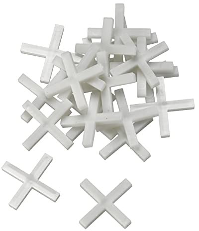 kwb x Fliesenkreuze aus robustem Kunststoff (Kunstoff, weiß, 28 mm x 4.0 mm, Fliesenzubehör), weiß
