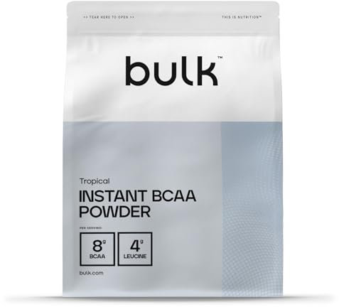 BULK POWDERS Instant BCAA Pulver, Tropisch, 500 g, VERPACKUNG KANN VARIIEREN