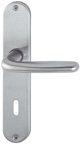 Langschildgarnitur Cardiff E1850Z/302 VA F69 OB 72mm DIN L/R HOPPE