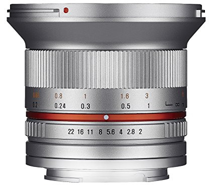 Samyang 1220509102 12 mm F2.0 Manual Focus Lens for Micro Four-Thirds - Silver