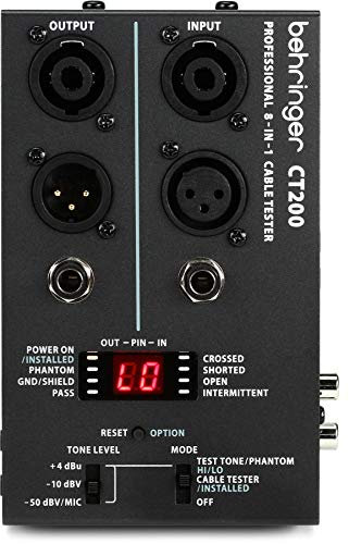 Behringer CT200 Mikroprozessorgesteuerter 8-in-1-Kabeltester