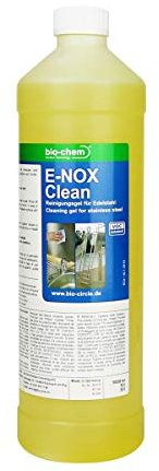 bio-chem E-NOX Clean Edelstahlreiniger Gel 1000 ml Entfernt Kalk Rost von Edelstahl