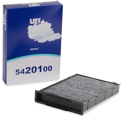 UFI Filters, Filtro de Habitáculo de Carbón Activo 54.201.00, Filtro de Habitáculo de Recambio, Apto para Coche, Apto para Modelos Renault Megane II y Megane Grandtour