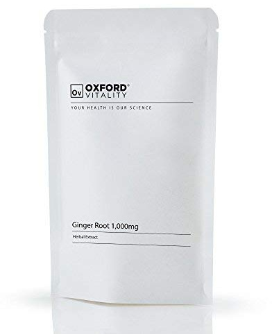 Oxford Vitality Ginger Root 1000mg Tablets | Ginger Supplement | Food Supplement | 120 Tablets