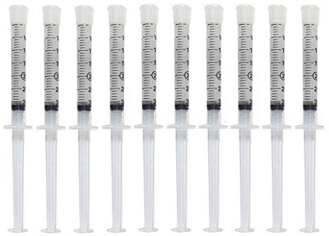 Teeth Whitening Gel Syringe Dispensers 22% Carbamide Peroxide, 10 Tooth Bleaching Gel 3ml Syringes