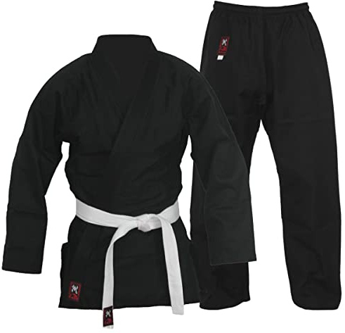 Budodrake Karateanzug Black Adept schwarz (140)