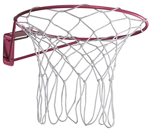 Gilbert Unisex's Academy Wall Mounted Netball Goal Ring, Pink, One Size