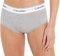Calvin Klein Damen Hipster Boyshort aus Baumwolle mit Stretch, Grau (Grey Heather), XS