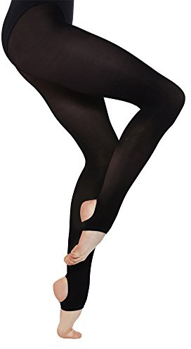 Silky Womens/Ladies Dance Stirrup Tights (1 Pair) (Large (5ft6”-5ft10”)) (Black)