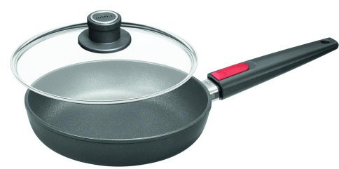 Woll Nowo Titanium Gusstopf mit hoher Rand, mit abnehmbarem Stiel, Verschiedene Modelle 24cmxinklusive Glasdeckel