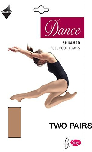 2 par silkiga vuxna kvinnor damer full fot skimmer dans balett tights 2 par