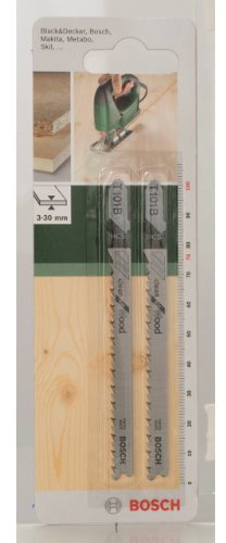 Bosch 2 609 256 721 - Hoja de sierra de calar HCS, T 101 B (pack de 2)