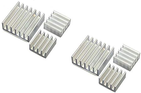 Aihasd 6PCS/Kit Ensemble dissipateur thermique adhésif Aluminum pour Raspberry PI
