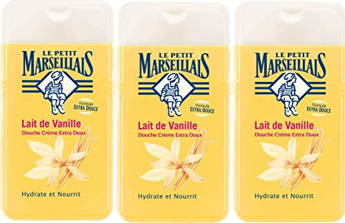 Le Petit Marseillais, 3 x 250 ml Shower Gel extra weich Milch Vanille -