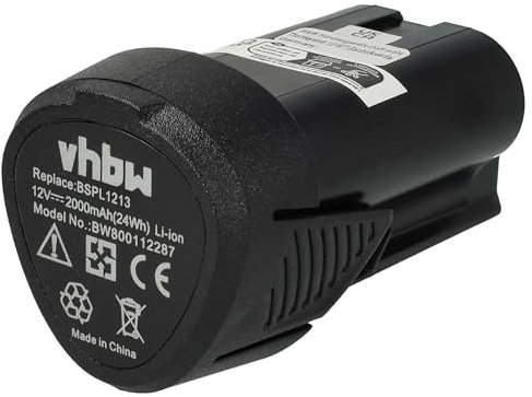 vhbw batteria compatibile con Hendi coltello per kebab (2000 mAh, Li-Ion, 12 V)