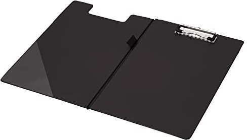 Q Connect Papier ministre/A4 PVC Foldover Ecritoire - Noir
