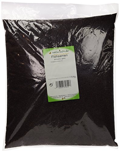 Naturix24 Flohsamen schwarz ganz, 1er Pack (1 x 5 kg)