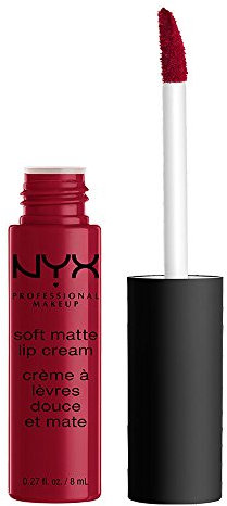NYX Professional Makeup Rouge à Lèvres Soft Matte Lip Cream, Fini Mat Crémeux, Couleur Ultra-Pigmentée, Tenue Longue Durée, Teinte : Monte Carlo (10)