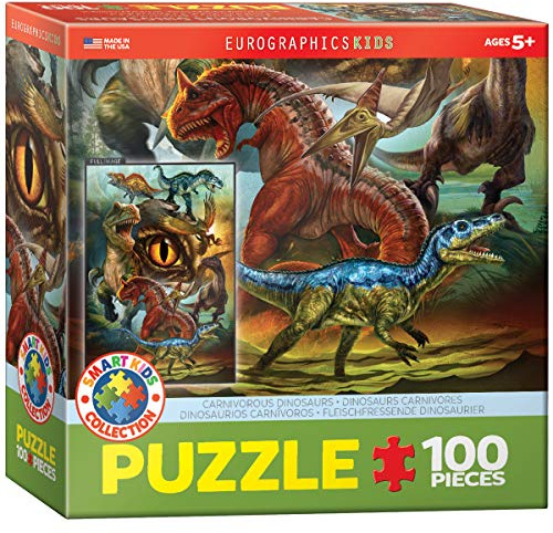 EuroGraphics 6100-0359 Carnivorous Dinosaurs 100-Piece Puzzle