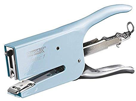 Rapid 5000492 Heftzange K1 (Metall, Heftleistung 50 Blatt, Heftklammerntyp 24) hellblau