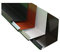 Wandanschlußblech 1 m lang Aluminium farbig 0,8 mm (klein, Anthrazit RAL 7016)