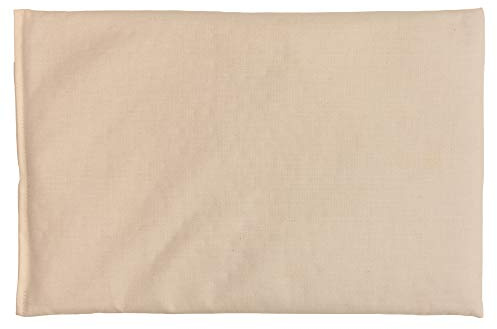 Coussin aux graines de groseilles - 30x20cm nature-écru coton bio - Coussin thermique - Coussin chauffant