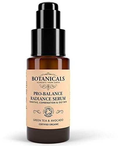Pro-Balance Radiance Facial Serum - Age Defying, Brightening Repair Formula to Help Prevent Premature Ageing in Sensitive, Oily or Combination Skin, Organic Green Tea & Avocado (30ml)