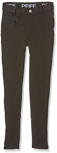 Pfiff Reithose Vollbesatzhose, Pantaloni da equitazione con rinforzo completo Donna, Nero, 46