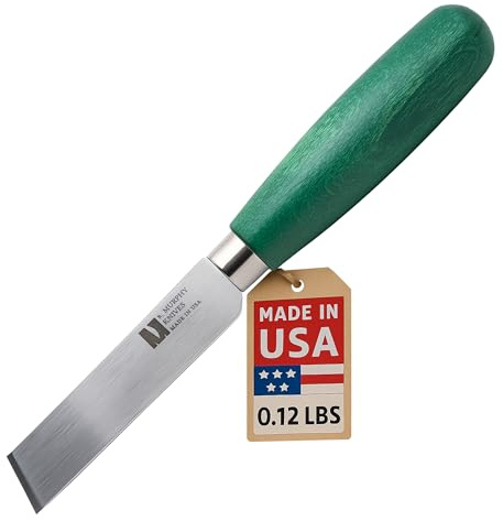 R. Murphy 4 Square Point Shoe Repair Cobblers Skiving Knife, Leather Working Tools, Ductwork Duct Knife for Insulation Foam, Ideal Gift for Birthday, Father’s Day, Craftsmen Made in USA, 4SQGH
