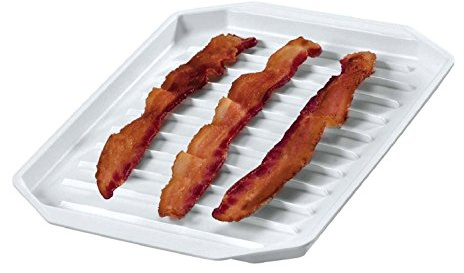 Fox Run Microwave Bacon Rack/Cooker, 8 x 9.75 x 0.5 inches, White,6574