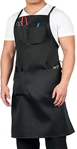 KNG Adult Shop Apron, Black