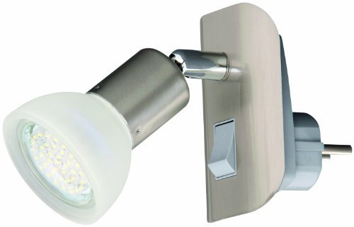 Briloner Leuchten LED-Leseleuchte, matt-nickel, 1 x GU10 mit Schalter 2780-012P
