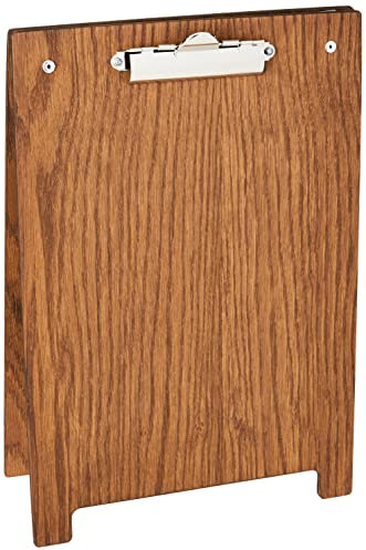 Chalkboards UK Klemmbrett mit A-Rahmen, Holz, dunkle Eiche, A4, 34,5 x 23,5 x 3 cm