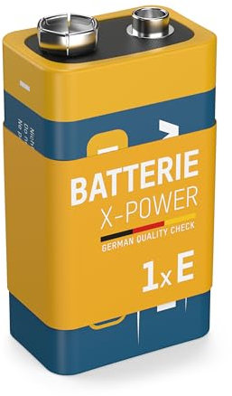 ANSMANN 5015643 X-Power 1X Alcaline 9V Batteria Alcaline (6Lf22 / 6Am6)