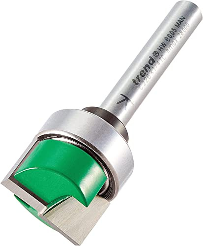 Trend CraftPro Straight Two Flute Router Cutter Bit, 1/4 Inch Shank, 19.1mm Cut Diameter & 11.1mm Cut Length, Tungsten Carbide Tipped, C226X1/4TC