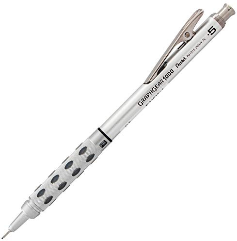 Pentel GraphGear 1000 Mechanical Pencil, (0.5mm) Point Size, Black Barrel, 1 Each (PG1015A)