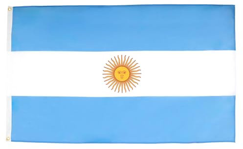 BANDIERA ARGENTINA 90x60cm - BANDIERA ARGENTINA 60 x 90 cm - AZ FLAG