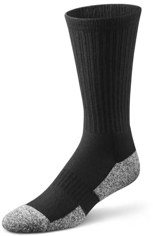 Dr. Comfort Crew Diabetic Socks, Black, X-Large