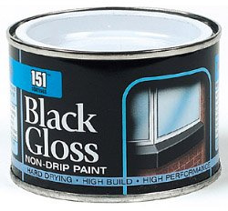 151 Coatings Gloss Non-Drip Paint 180ml Black - 388872