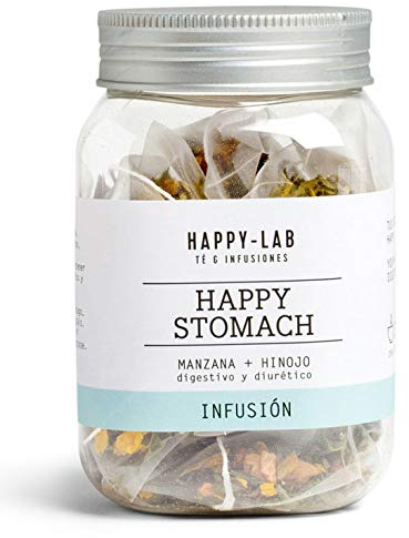 HAPPY LAB Happy Stomach Herbal Tea - 14 biodegradable tea bags.