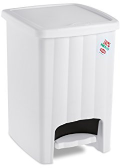 PATTUMIERA MARGHERITA 20LT QUADRA BIANCA