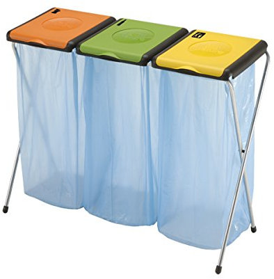 Vileda Nature 3 Müllsackständer, 6-Einheiten, orange/grün/gelb