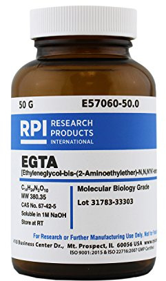 EGTA [Ethylene Glycol-bis(2-aminoethylether)-N,N,N',N'-tetraacetic Acid], 50 Grams