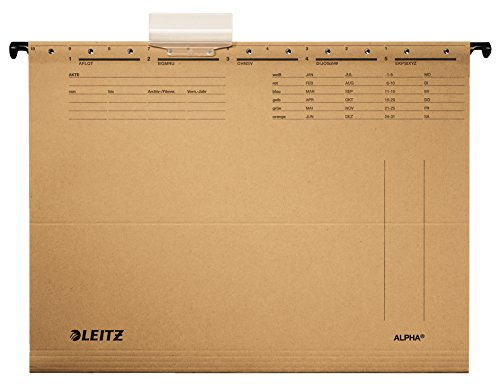 LEITZ Hängemappe ALPHA/1915-00-00, naturbraun, A4, Inh. 25