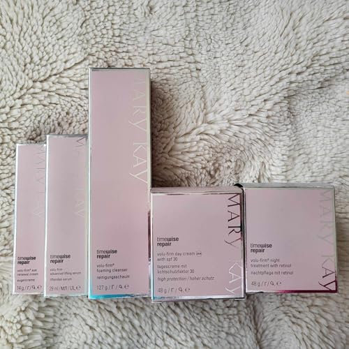 New Mary Kay TimeWise Repair Volu-Firm 5 Product Set Adv Cuidado de la piel, tamaño completo