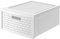 Rotho Country Schubladenbox 19.2l mit 1 Schub in Rattan-Optik, Kunststoff (PP) BPA-frei, weiss, groß/19.2l (45.0 x 34.0 x 20.0 cm)