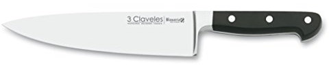 3 Claveles Bavaria Cuchillo Cocinero Multiusos de Acero Inoxidable, 25 cm - 10